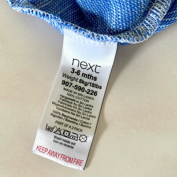 Next Baby Graphic Onesie Sleeper | 3-6 Months - Picture 3 of 5